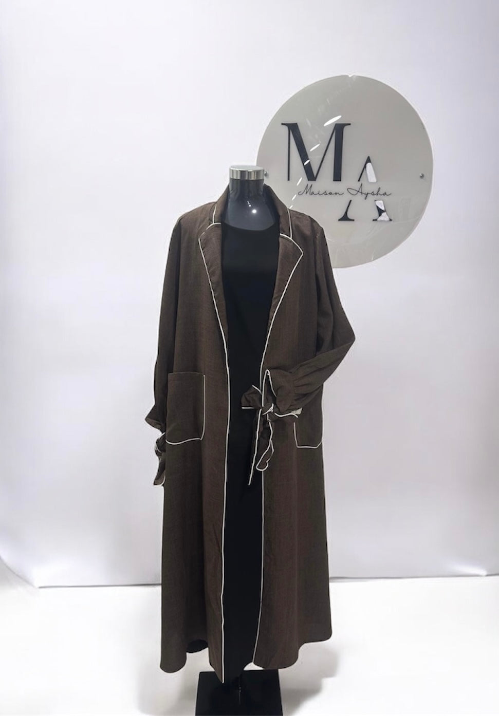 Kimono poignets noeuds papillon & poche