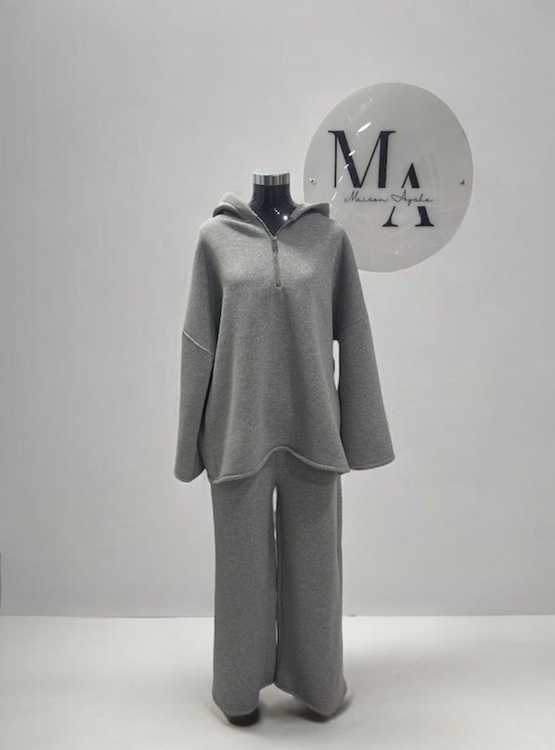 Ensemble pantalon à fermeture zip - Coton