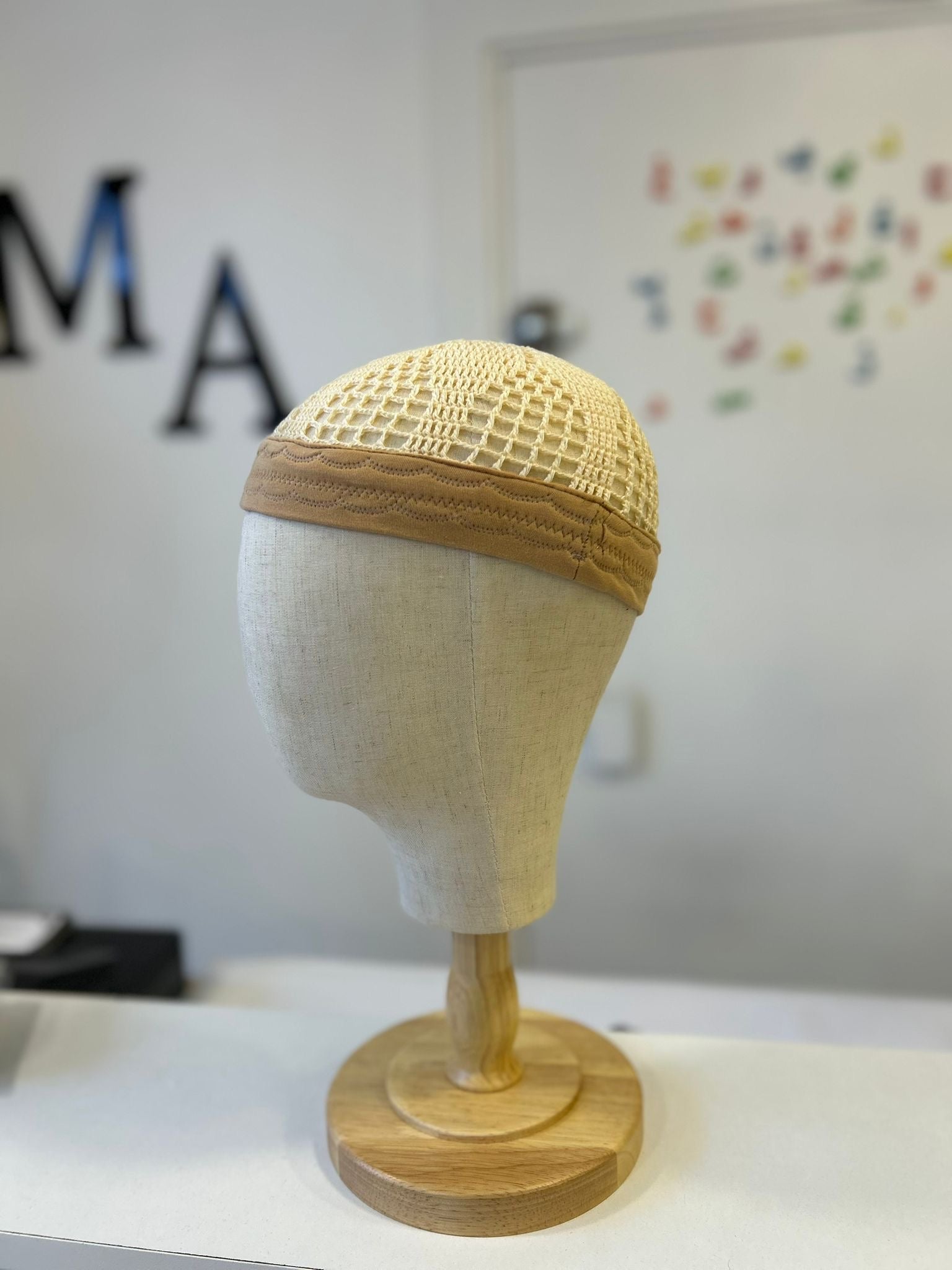 Chéchia Égyptienne pour homme - Beige