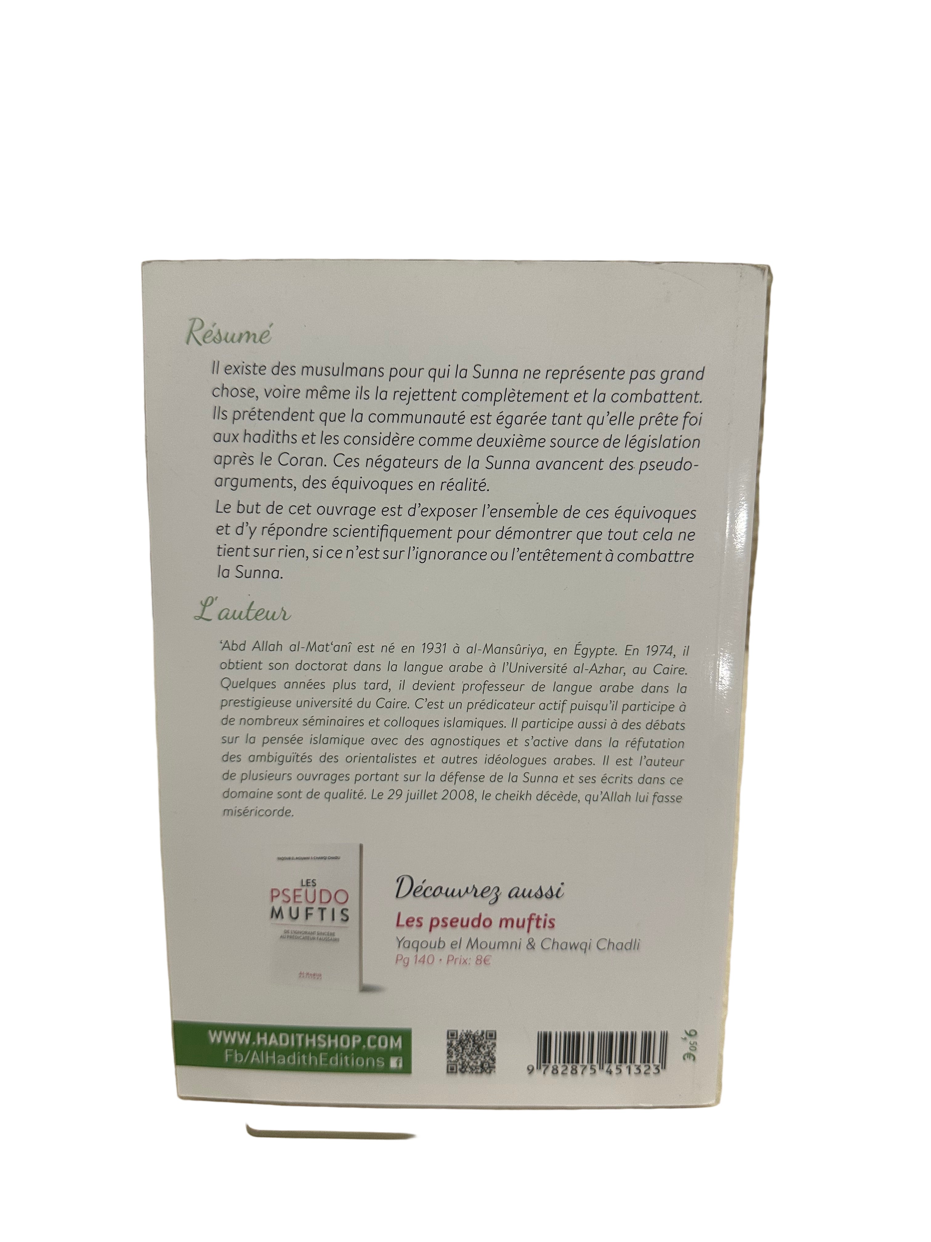 30 Prétextes pour rejeter la Sunna - ‘Abd Allah al-Mat‘anî - Al-Hadith