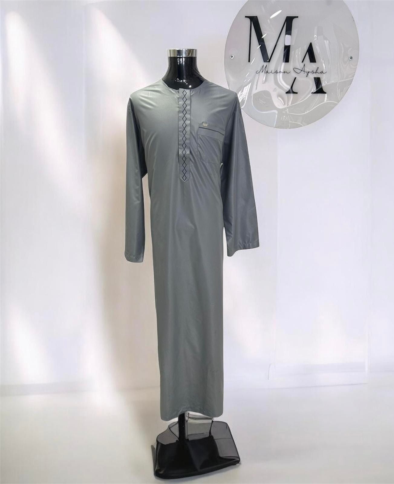 Qamis emirati avec motif