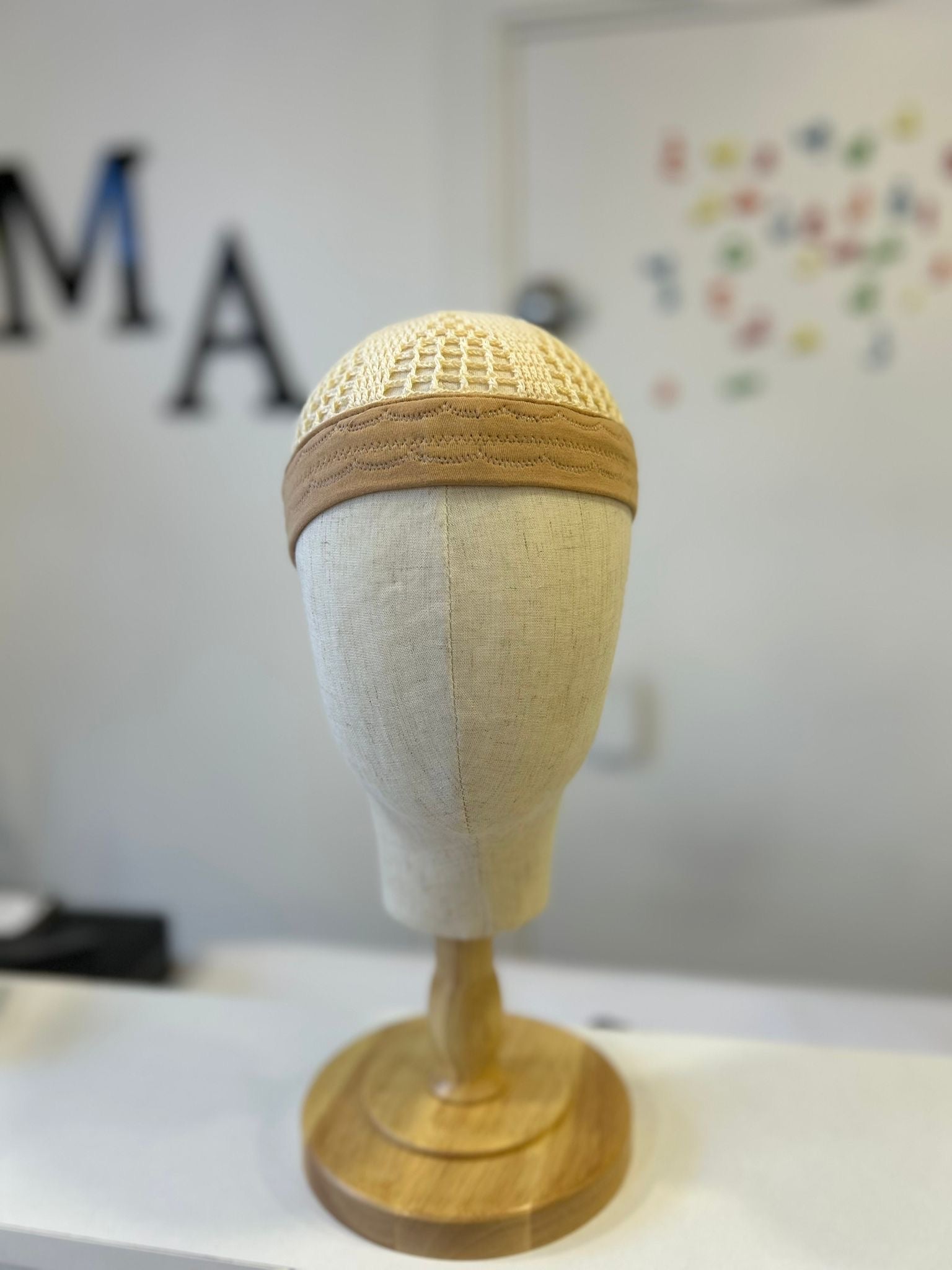 Chéchia Égyptienne pour homme - Beige