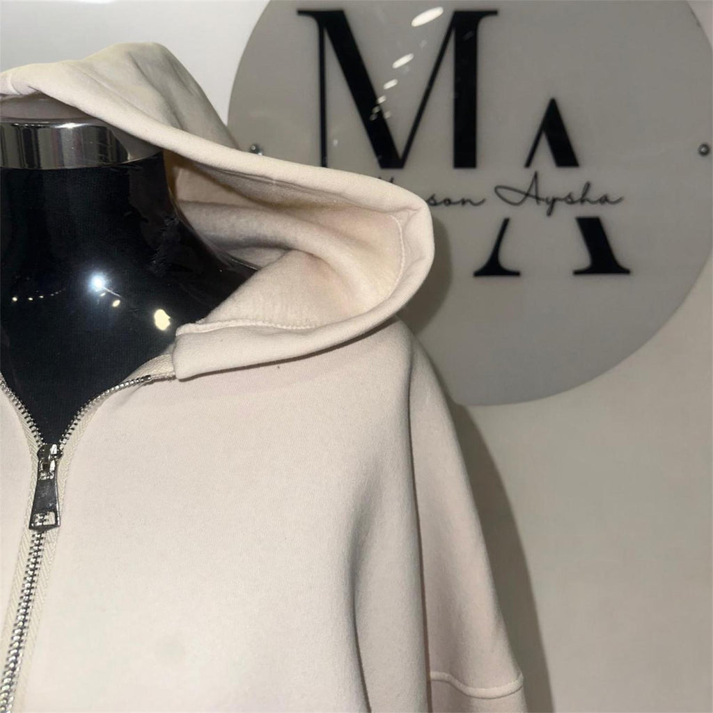 Ensemble pantalon à fermeture zip - Coton