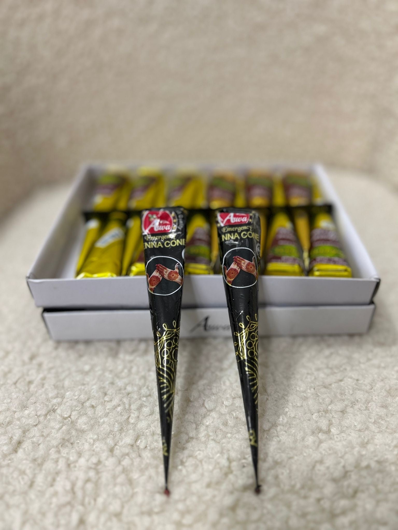 Henné en cône - Noir