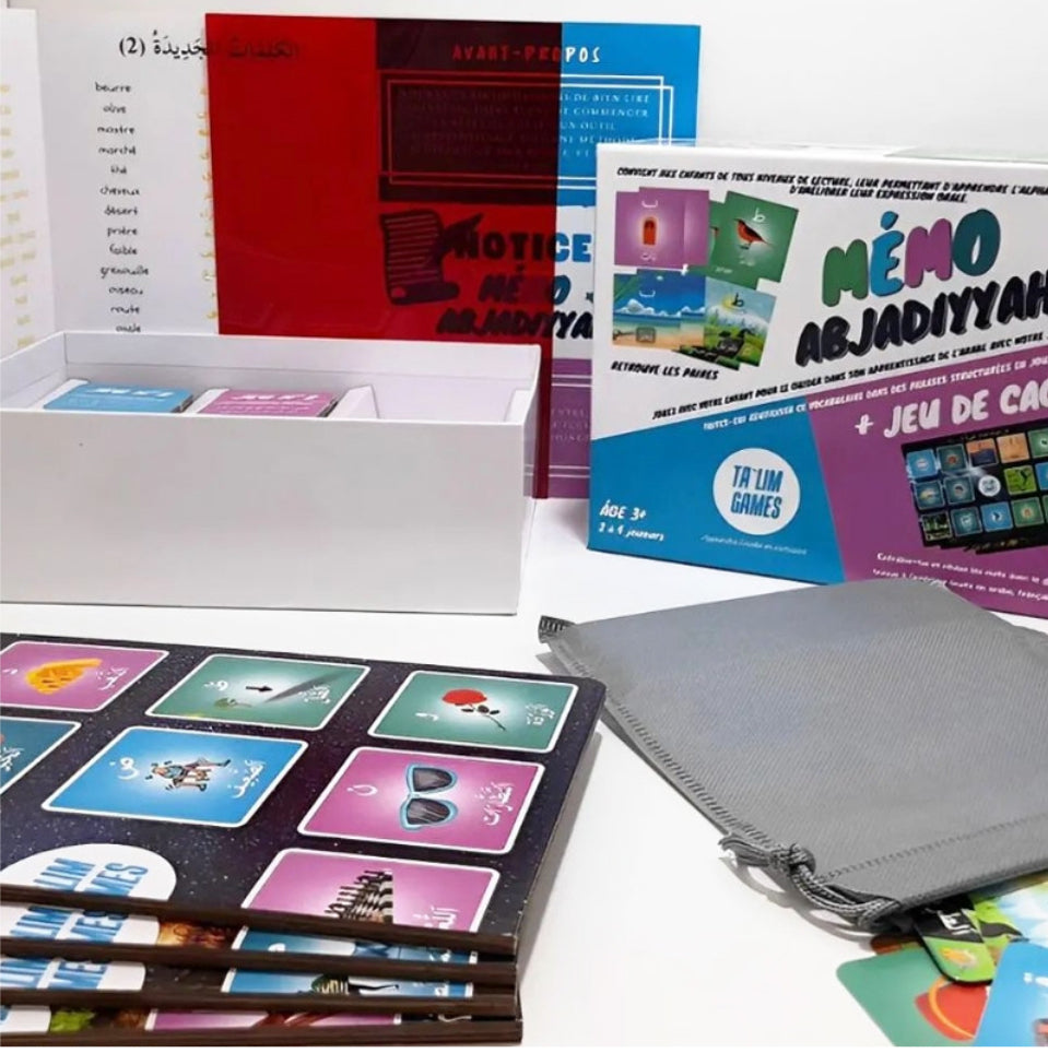 Mémo Abjadiyyah - apprendre l'alphabet arabe - Ta'lim Games
