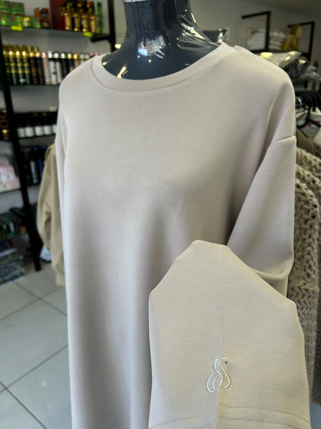 Tee-Shirt à manche longue - Beige