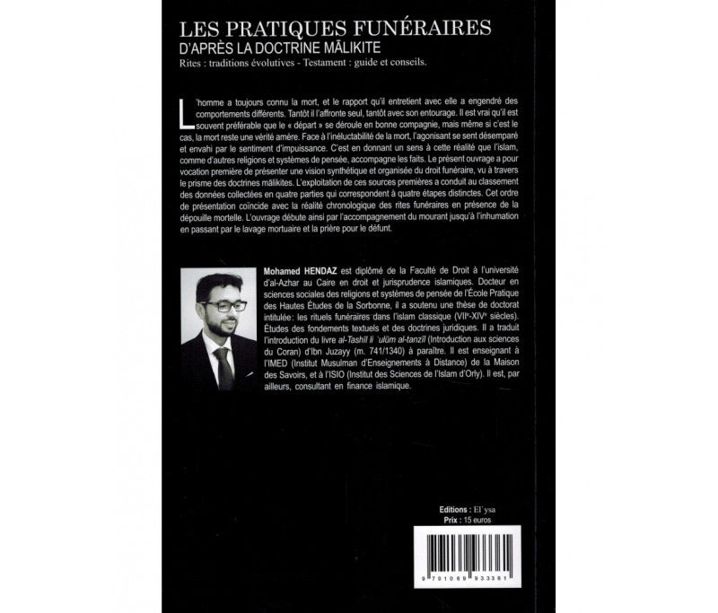 Les Pratiques Funéraires d'Après la Doctrine Malikite - Mohamed Hendaz - Edition El'ysa
