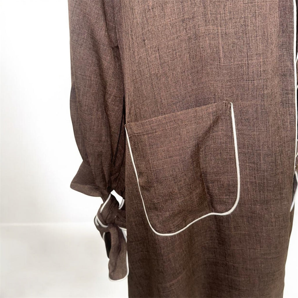 Kimono poignets noeuds papillon & poche