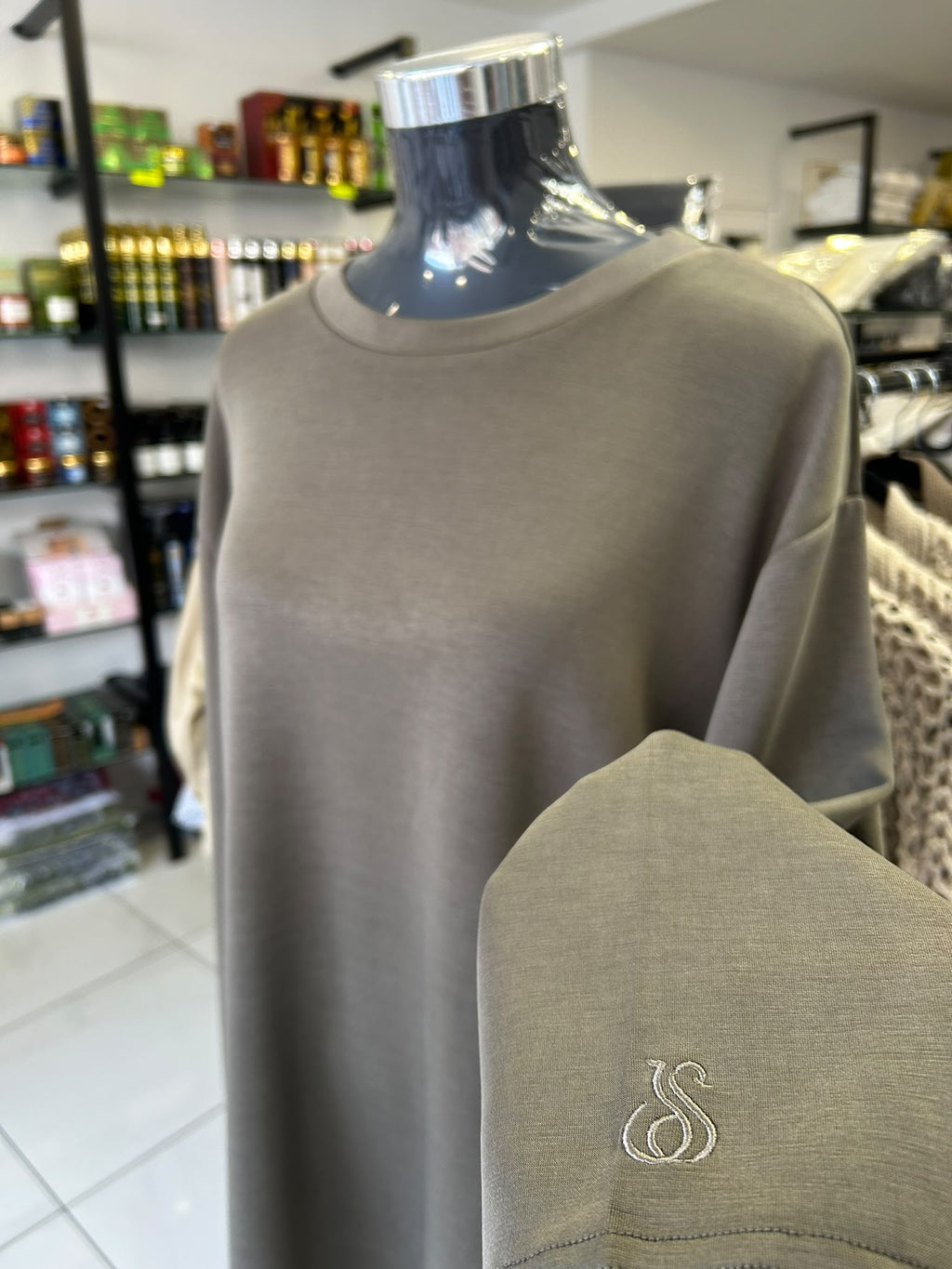 Tee-Shirt à manche longue - Taupe