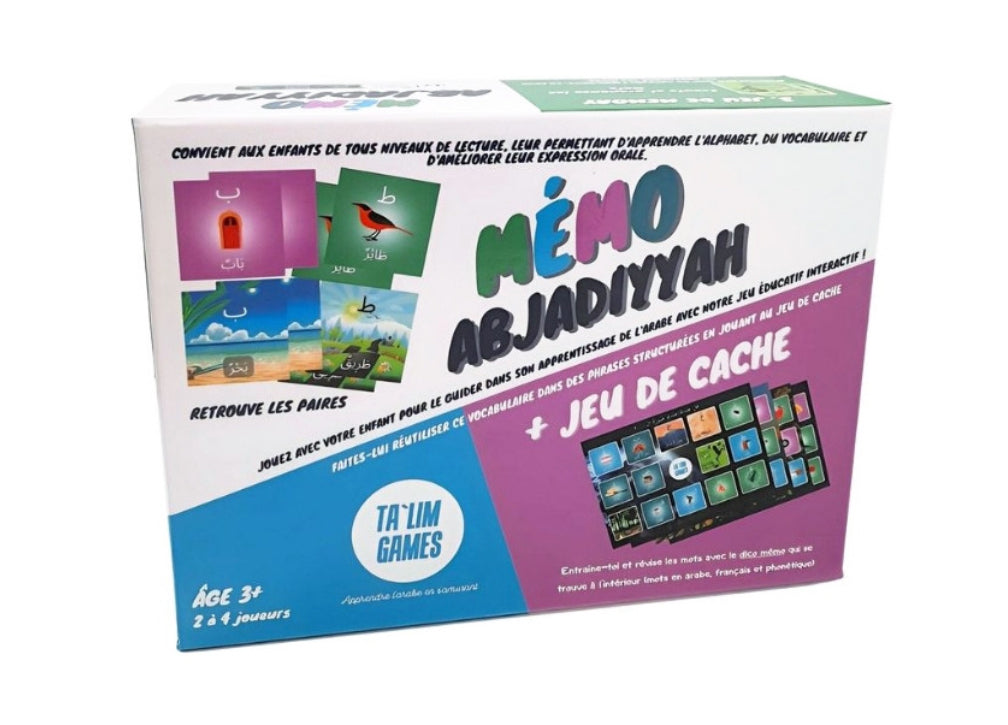 Mémo Abjadiyyah - apprendre l'alphabet arabe - Ta'lim Games