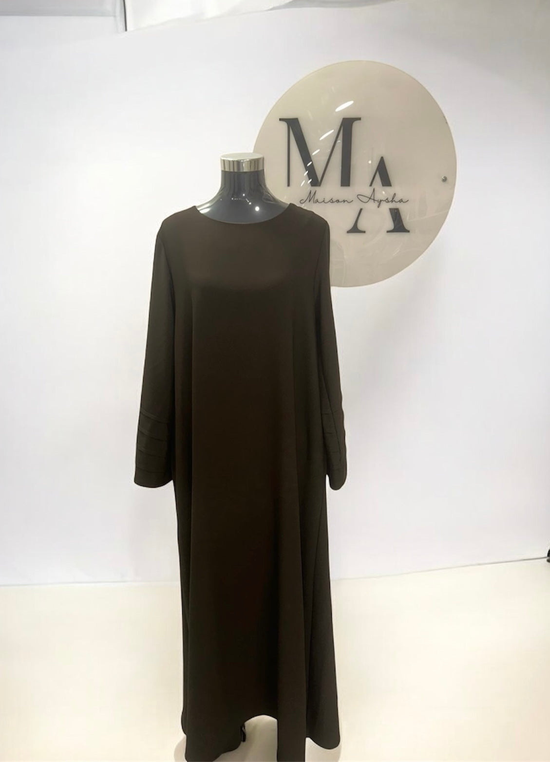 Abaya manches effet plissé