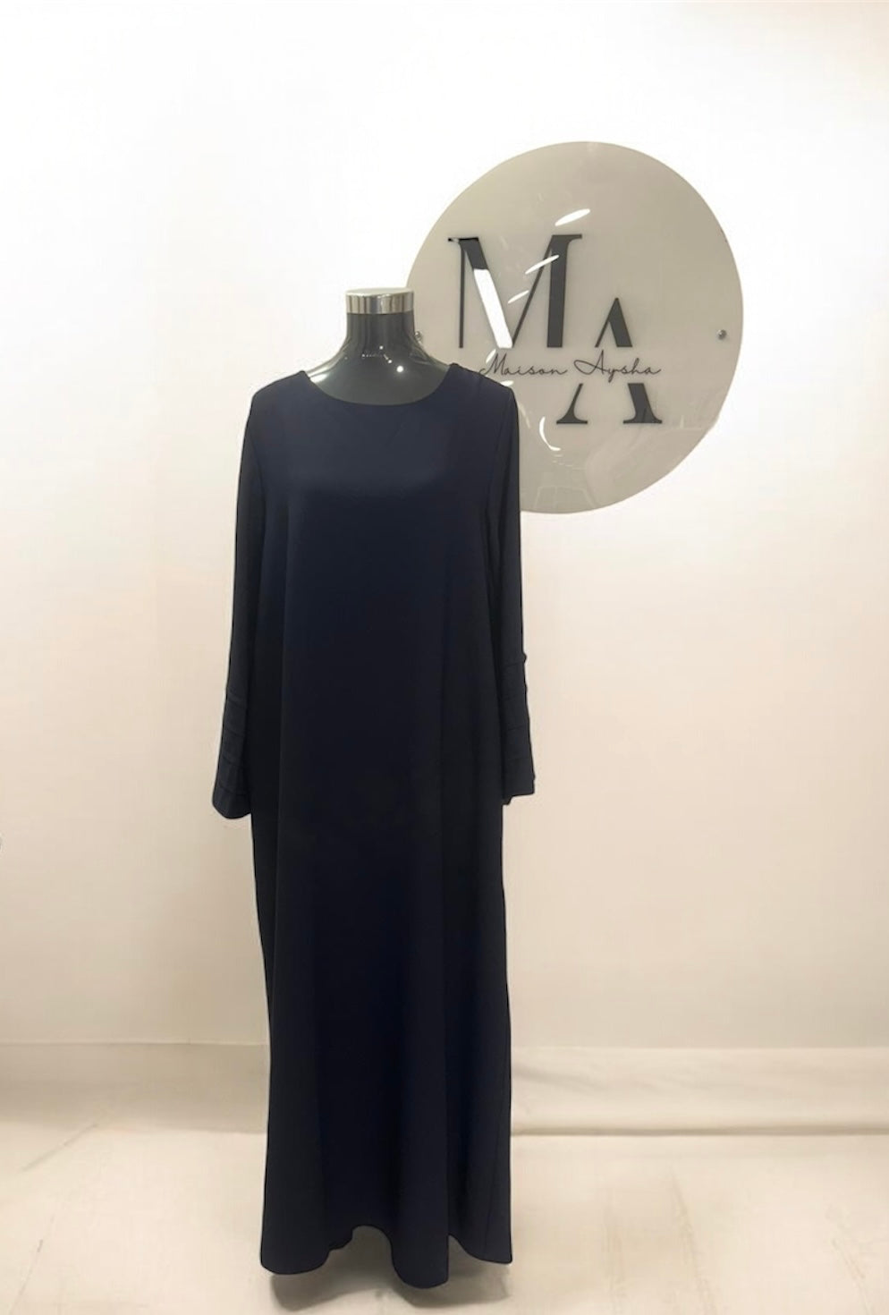 Abaya manches effet plissé