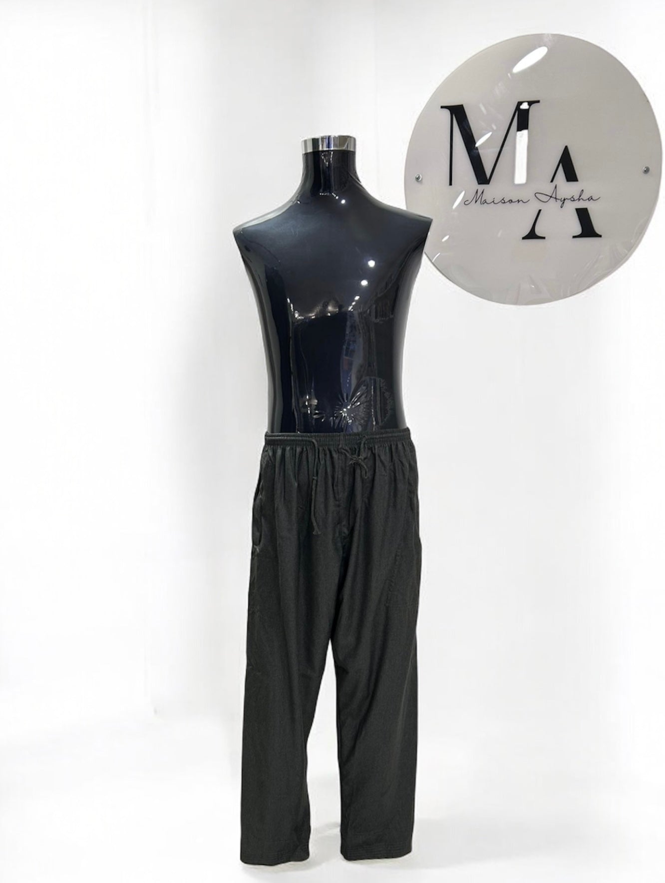 Qamis saoudien premium détail argenté - Gris